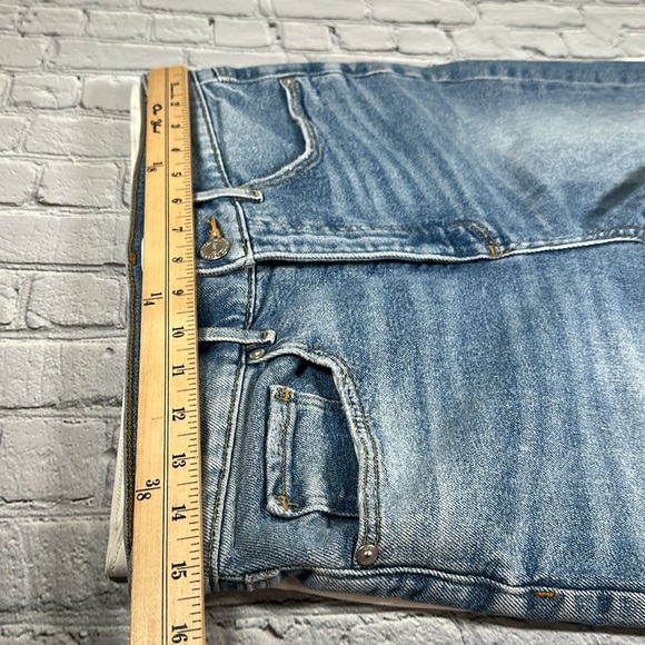 LOFT High Waist Short Bermuda Shorts Lot of 2 pairs size 8 /29 Blue White Denim - Picture 14 of 16